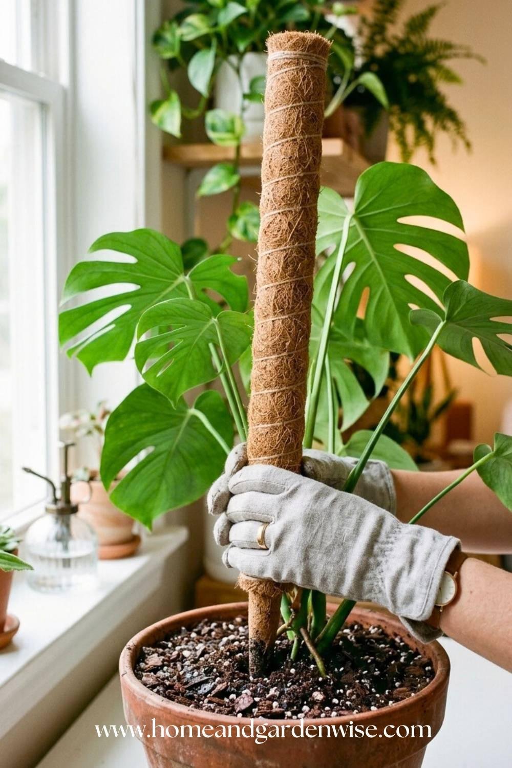 How to Stake a Monstera (step by step guide)  homeandgardenwise